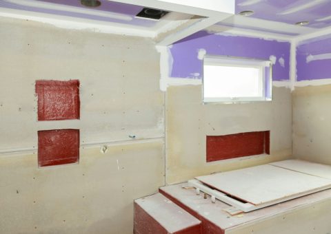 drywall-tape-bathroom-interior-with-drywall-comple-QRTERBK drywall-tape-bathroom-interior-with-drywall-comple-QRTERBK